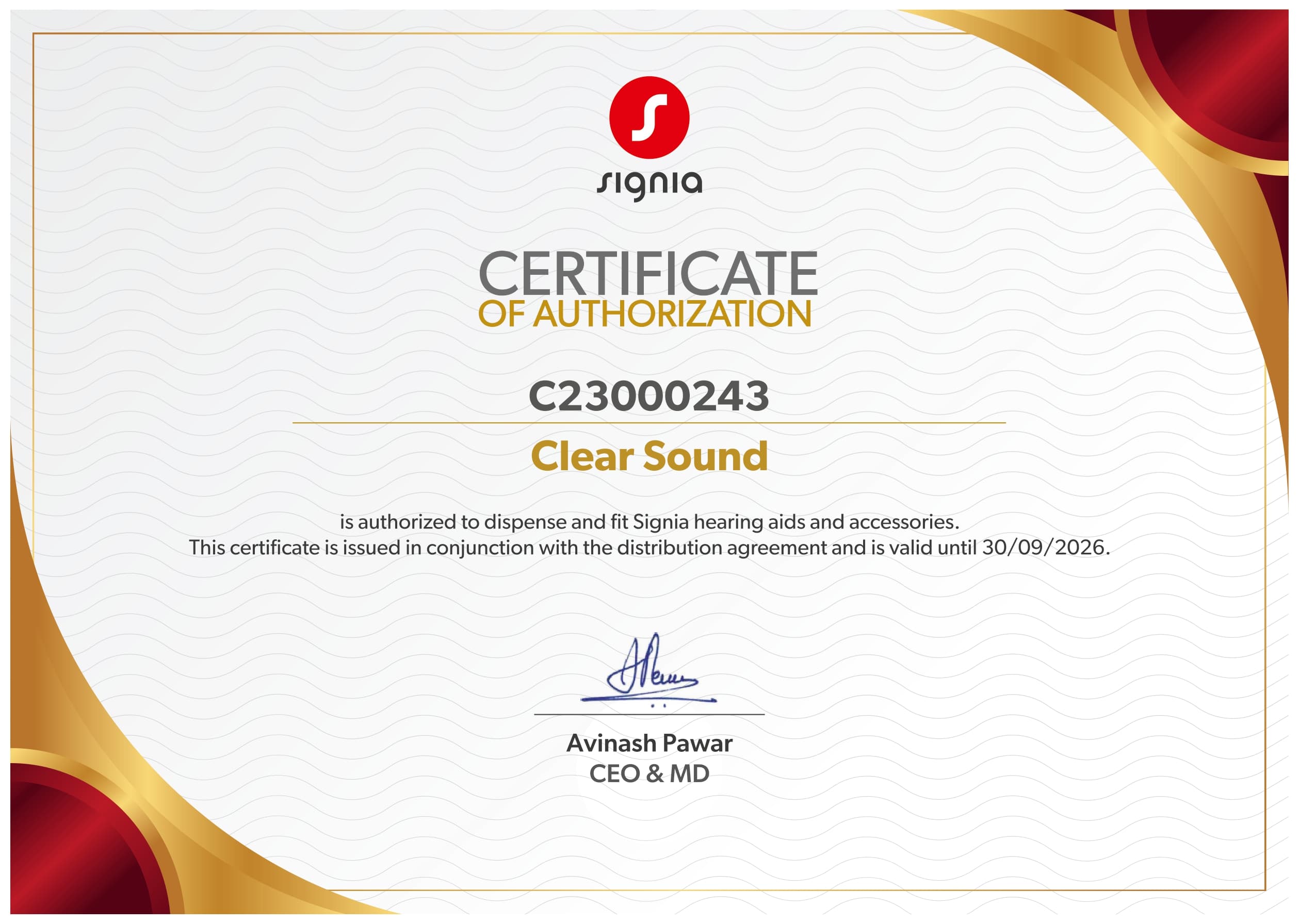 Signia Authorized Partner