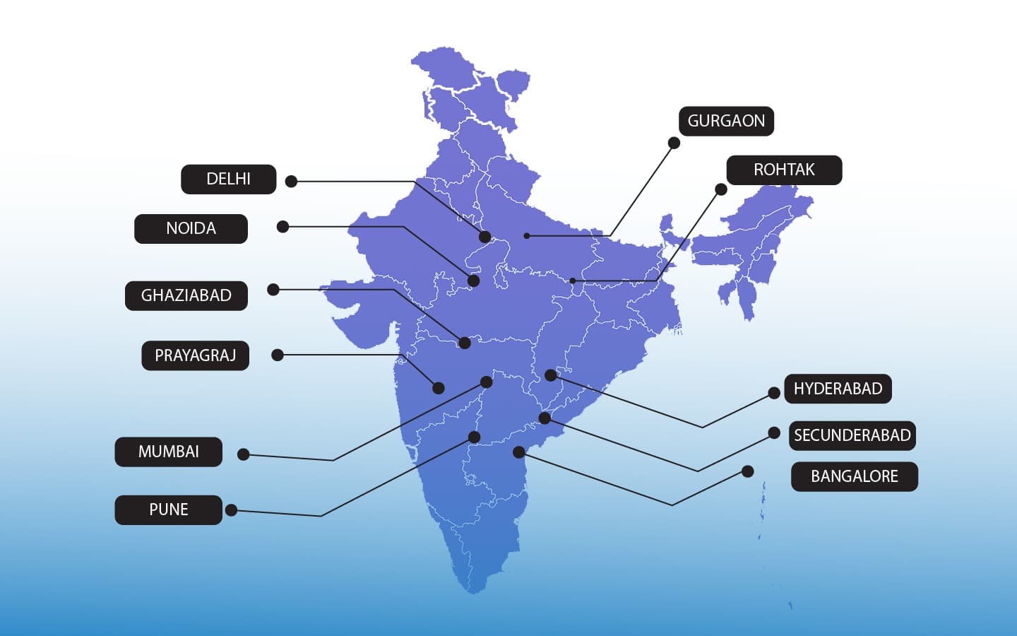 Clear Sound Locations Map