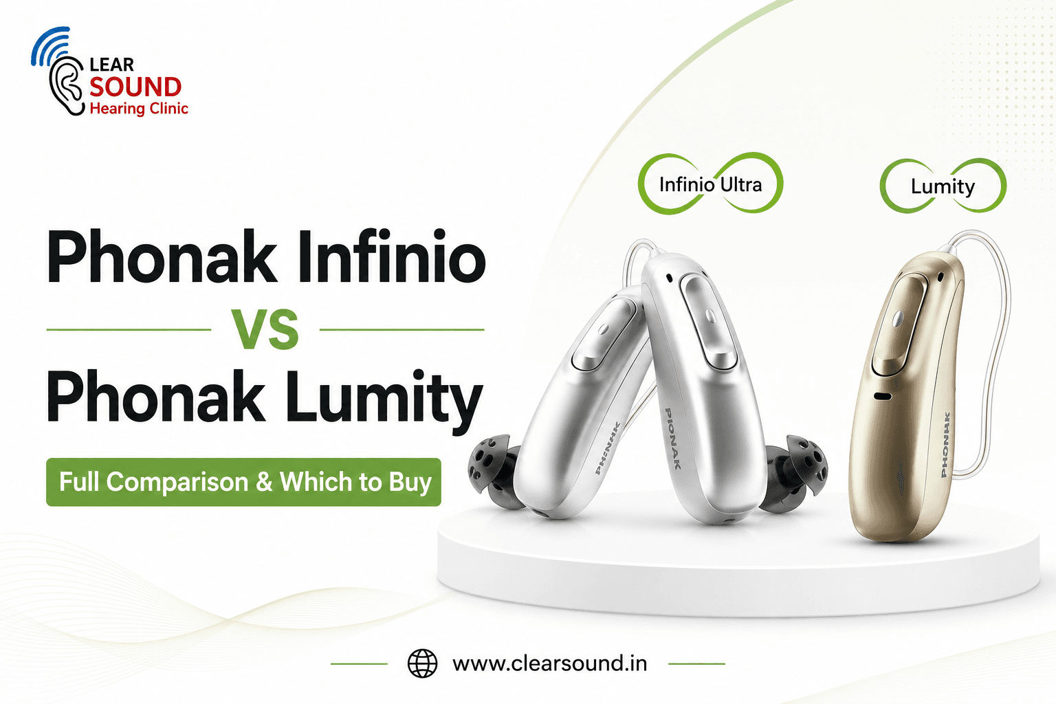 Phonak Infinio vs Phonak Lumity (2026): Full Comparison & Which to Buy
